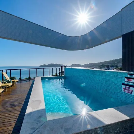 Confortavel Loft Com Vista Para O Mar - Condominio Com Piscina Bombinhas Exterior photo