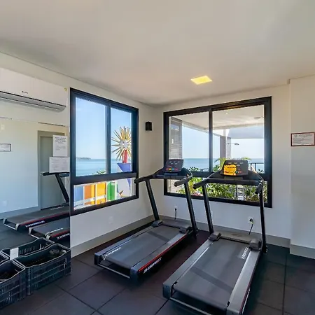 Confortavel Loft Com Vista Para O Mar - Condominio Com Piscina Bombinhas Exterior photo